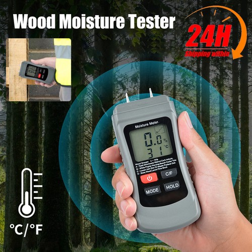 New digital lcd wood damp - new,