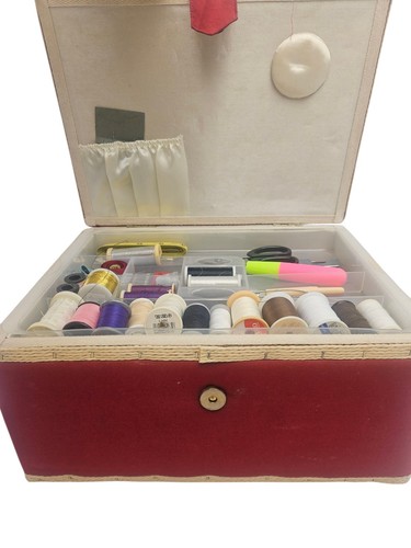 Sewing box with contents - sewing,