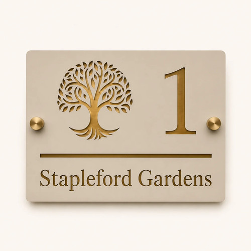 Personalised house number - personalised,