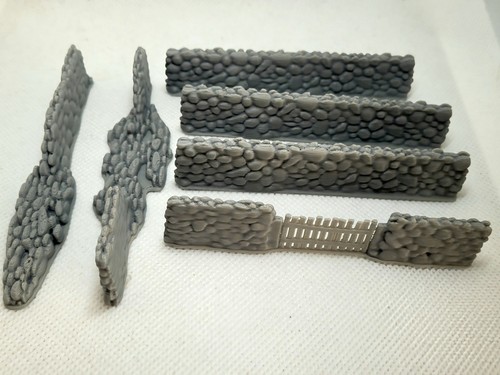Dry stone wall printed set - stone,