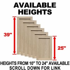 Unfinished Oak Shaker Cabinet