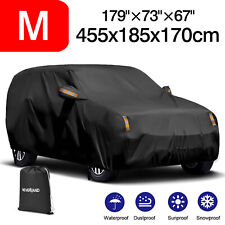 Suv Car Cover Waterproof All Weather Full Size Indoor Outdoor with Zipper M Size