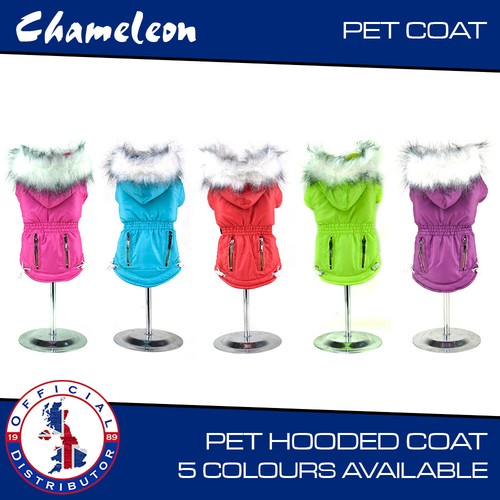 Padded dog coat hooded - padded, +