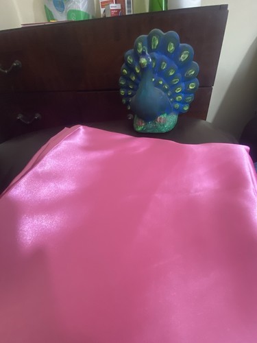 Hot pink satin fabric - 2m, x