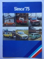 SIMCA Range orig 1975 UK Mkt