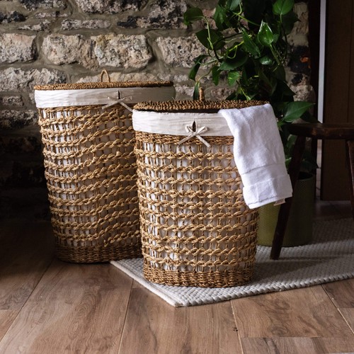 Sangu seagrass laundry basket - laundry,