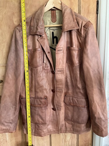 Gents soft tan leather jacket - gents,