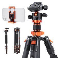K&F Concept 70" Carbon Fibre Tripod Monopod with Quick Release Plate 10kg Load