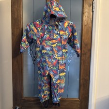 JOJO MAMAN BEBE PuddleSuit 18-24 Months NEW Waterproof Pack Away Rain ALL IN ONE