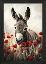 Beautiful donkey Framed Wall