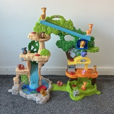 Fisher-Price Little People Share & Care Safari Jungle Zoo Playset Lights Sounds