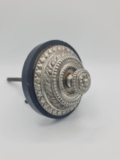 Antique Victorian Servants Ornate Bell Pull | Silver Plate & Slate 