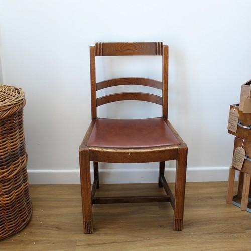 1930 oak dining chair - dining,