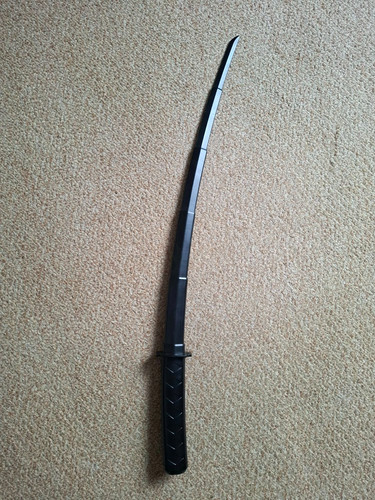 Black retractable toy sword - black,