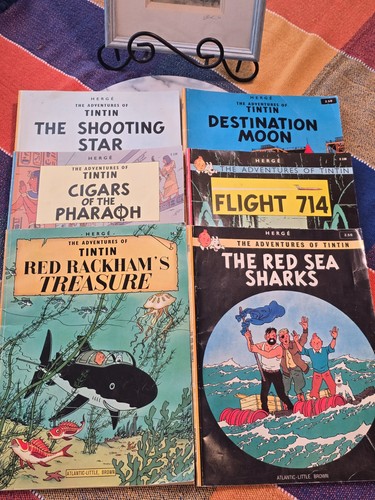 Vintage tintin paperback comic - vintage,