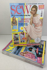 Sew Magazine Bundle X7 2017/2018 Issues Crafts Projects Advice Inspiration. VGC.