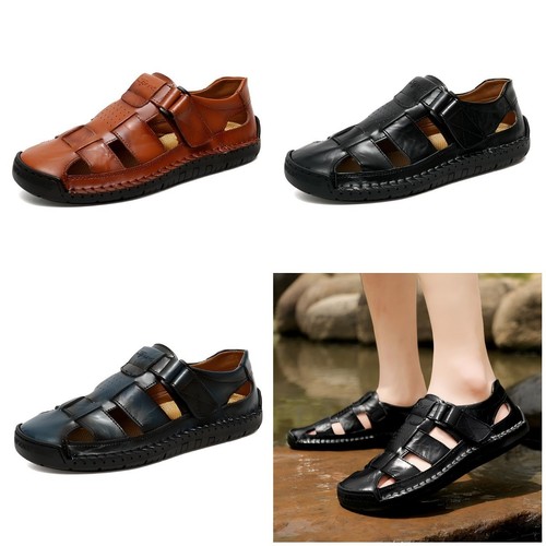 Mens leather sandals - mens, memory