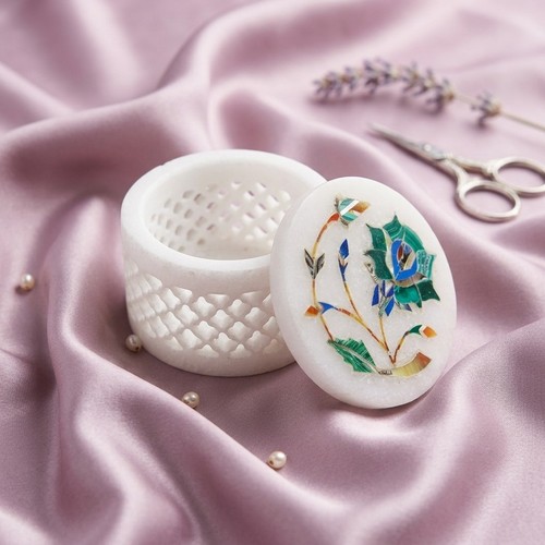 Handmade marble trinket box - box, |