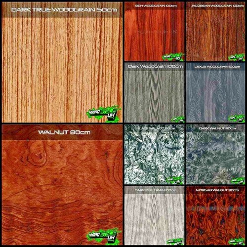 Rolled wood grain print - rolled,