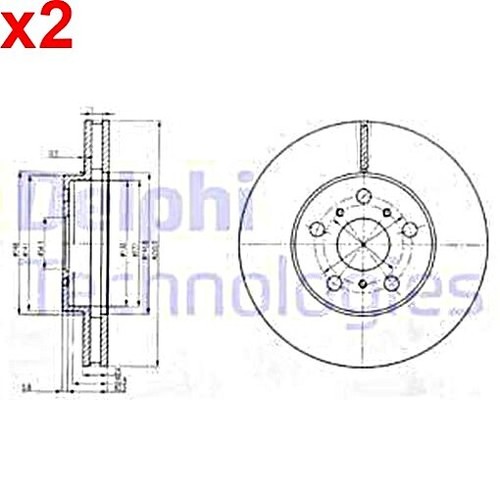 Brake disc delphi fits - disc,