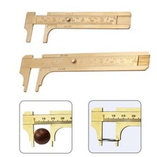 Mini SOLID BRASS Scale 80/100mm Sliding Gauge Vernier Caliper  Measuring Tool