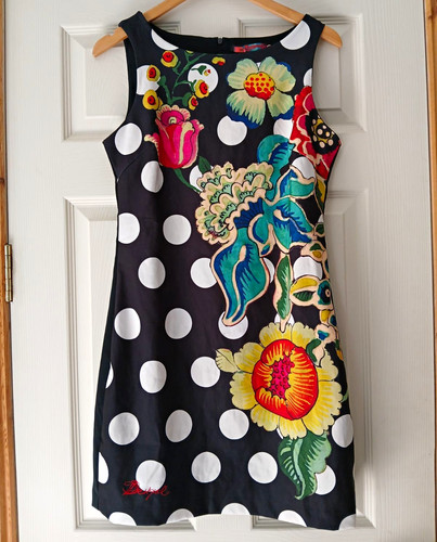 Desigual shift dress black - desigual,