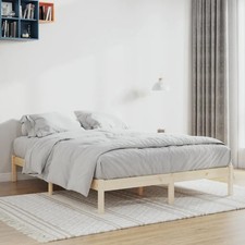 Walplus solid pine bed frame - pine,