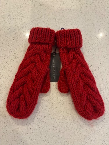 Laura ashley red knitted - ashley,