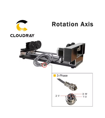 Cloudray co2 laser rotary - cloudray,