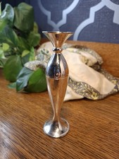 Mayell EP On Zinc England Single Rose Stem Vase Vintage