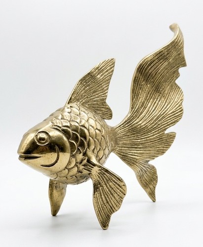 Brass fantail goldfish - brass,
