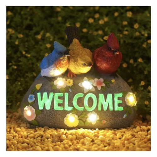 Bird family solar garden - solar,