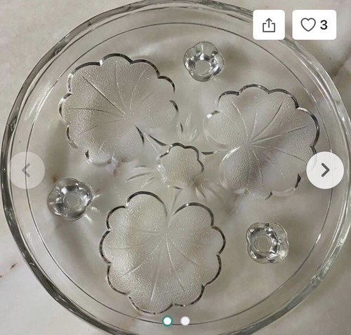 Cake stand glass vintage - stand, 3