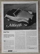 Arkley SS 1800 Road Test Report Brochure / Leaflet 1971