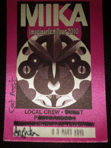 Mika backstage pass - mika,