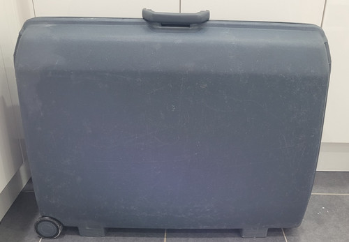 Vintage large blue samsonite - vintage,