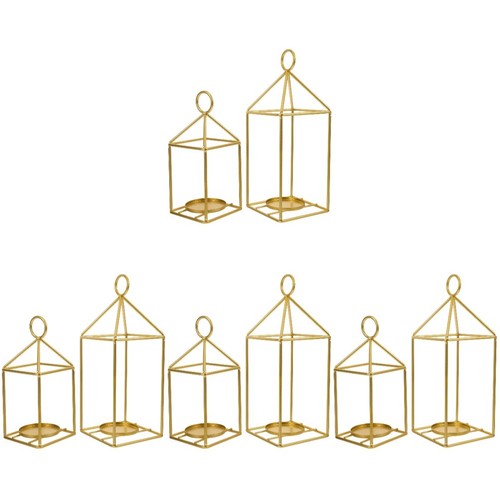 8pcs metal candle holders - 8pcs,