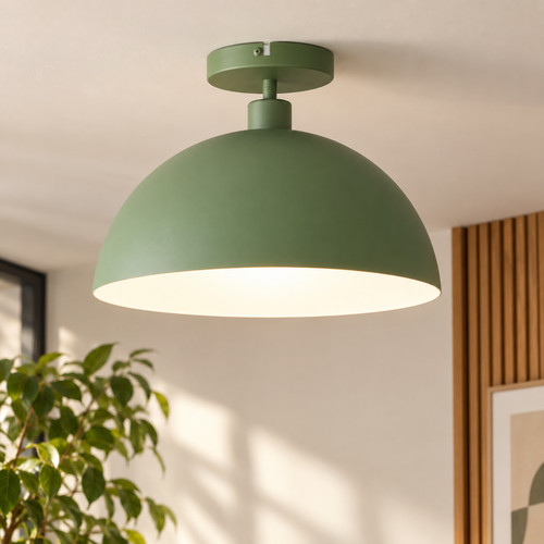 Green mushroom ceiling light - green,