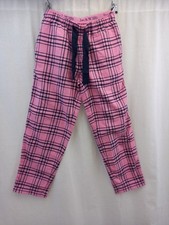 Jack Wills Lounge Pant Navy/Pink Check Design Drawstring Pockets Size 8 BNWT