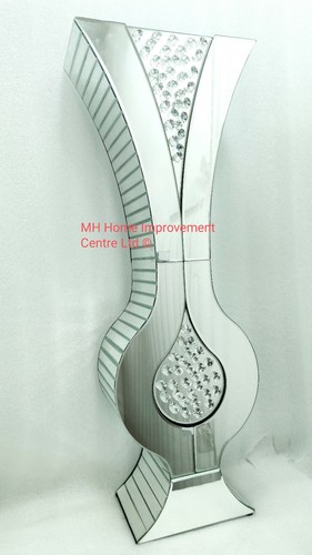 Silver decorative floor vase - silver,