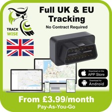 Track Wise OBD 11 GPS Car Tracker Van Fleet Vehicle Tracking Device Easy Fit ♻️