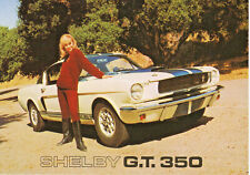 Ford Mustang Shelby Cobra GT350 collectible postcard 1966 advertisement  A