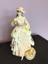 The Flower Seller Coalport Bone China No.  1296 /9500  1993 ltd edition