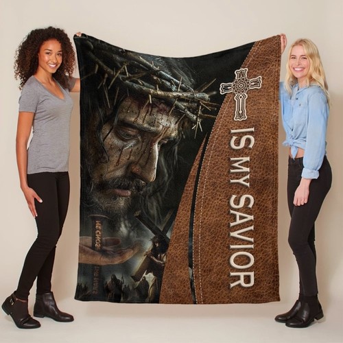 Jesus savior blanket - jesus,
