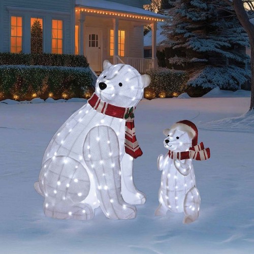 Polar bears with led - bears,