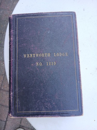 Masonic bible wentworth lodge - wentworth,