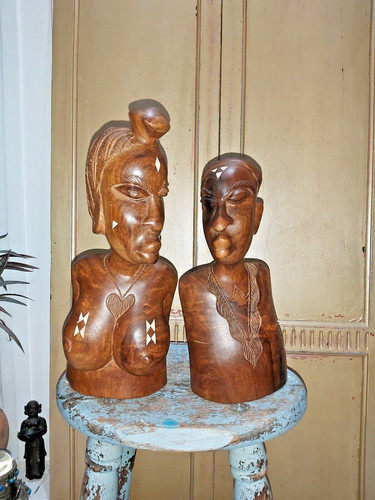Pair vintage african - a, of