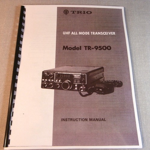 Kenwood 9500 instruction - kenwood, tr-9500