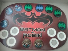 KELLOGG’S 1997 BATMAN & ROBIN SHIELD  INCOMPLETE BATMAN  POGS DISCS, DC COMICS
