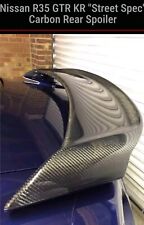 NISSAN GTR R35 100% CARBON FIBRE BOOT SPOILER LIP KNIGHT RACER EBA DBA CBA NISMO